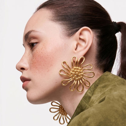 Aretes Girasol Dorotea Aretes
