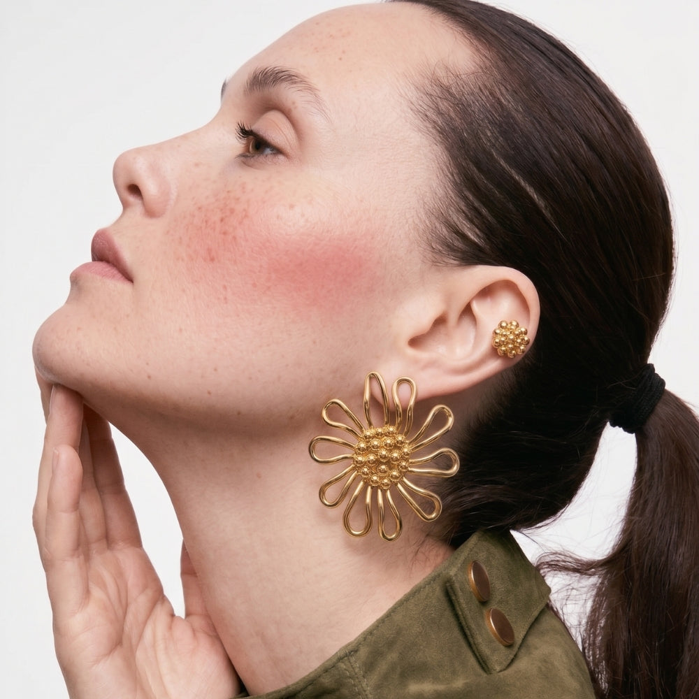 Aretes Girasol Dorotea Aretes