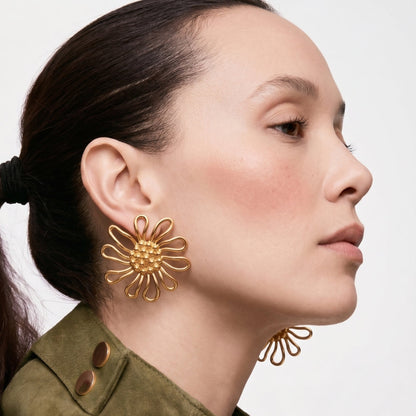 Aretes Girasol Dorotea Aretes