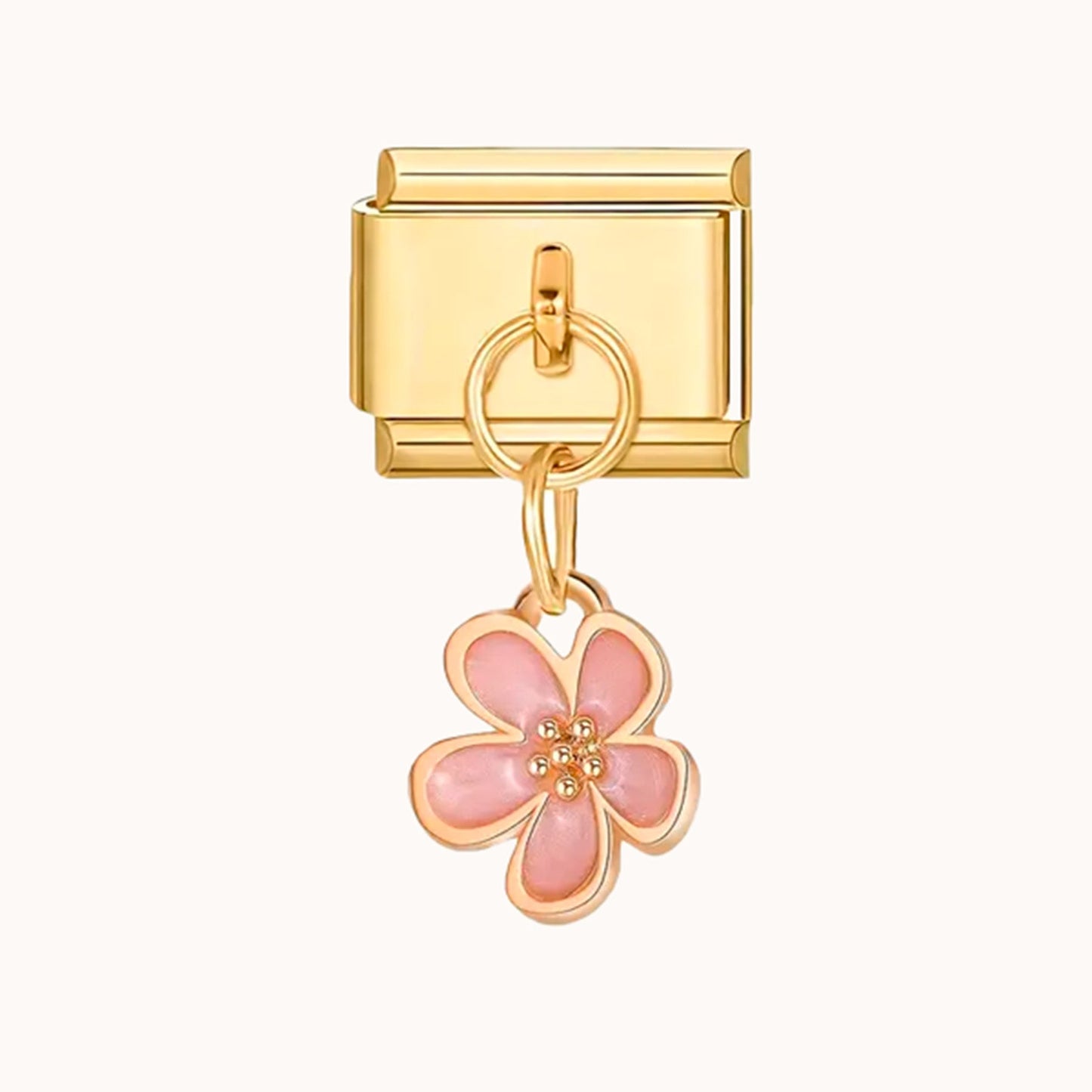 Charm Colgante Flor Rosa Dorotea Pulseras