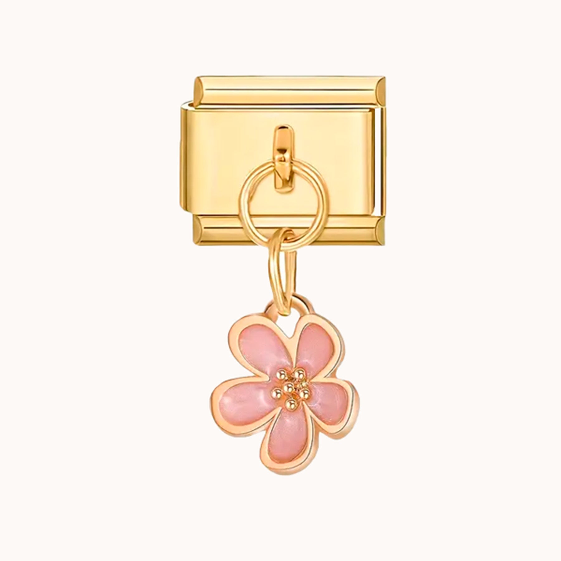 Charm Colgante Flor Rosa Dorotea Pulseras