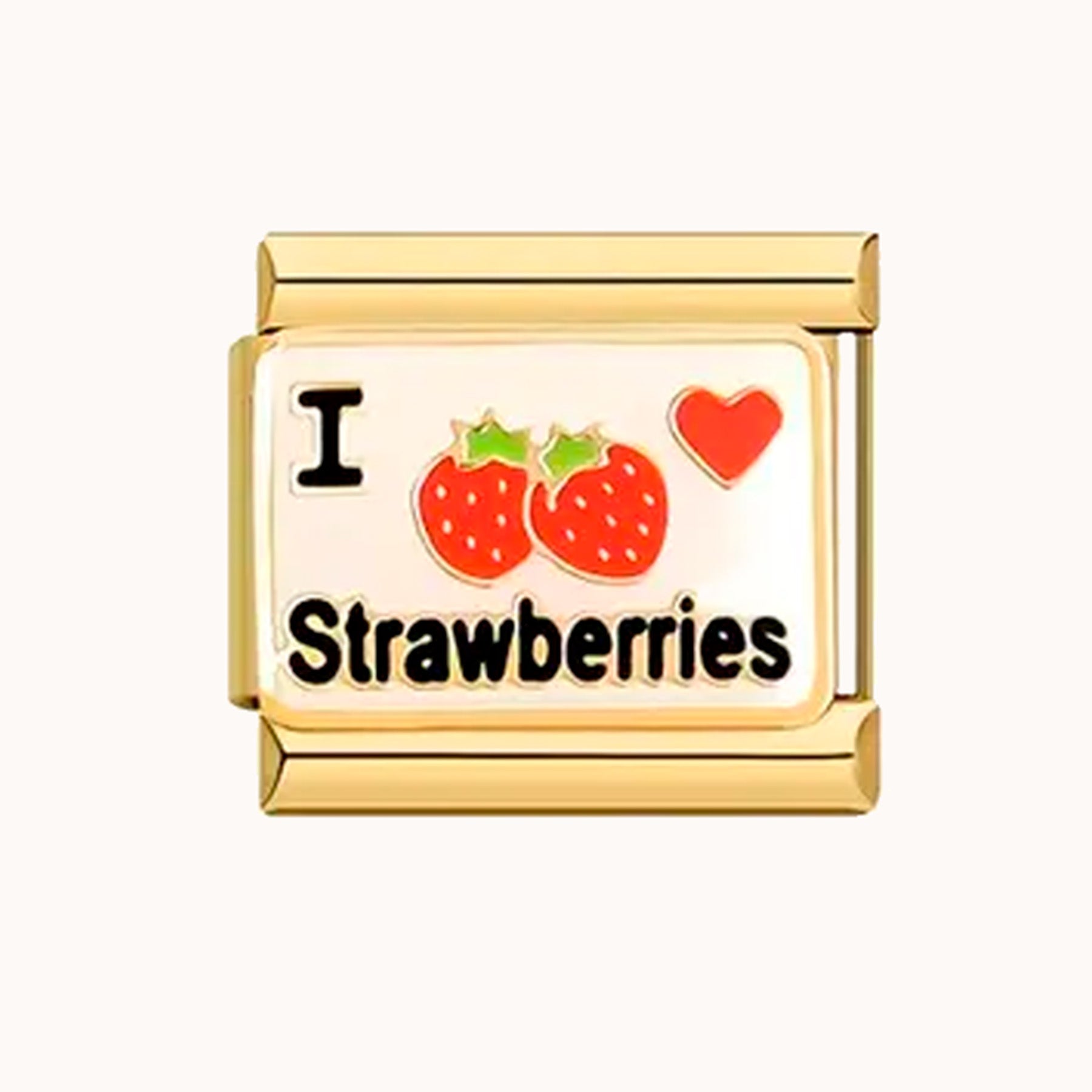 Charm I love Strawberries Dorotea Pulseras