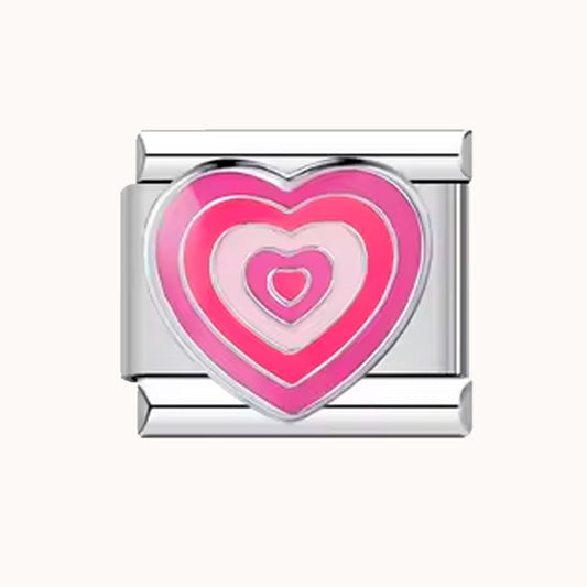 Charm Corazón Rosa Dorotea Pulseras