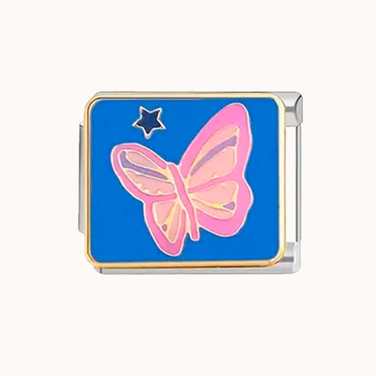 Charm Pink Butterfly Dorotea Pulseras