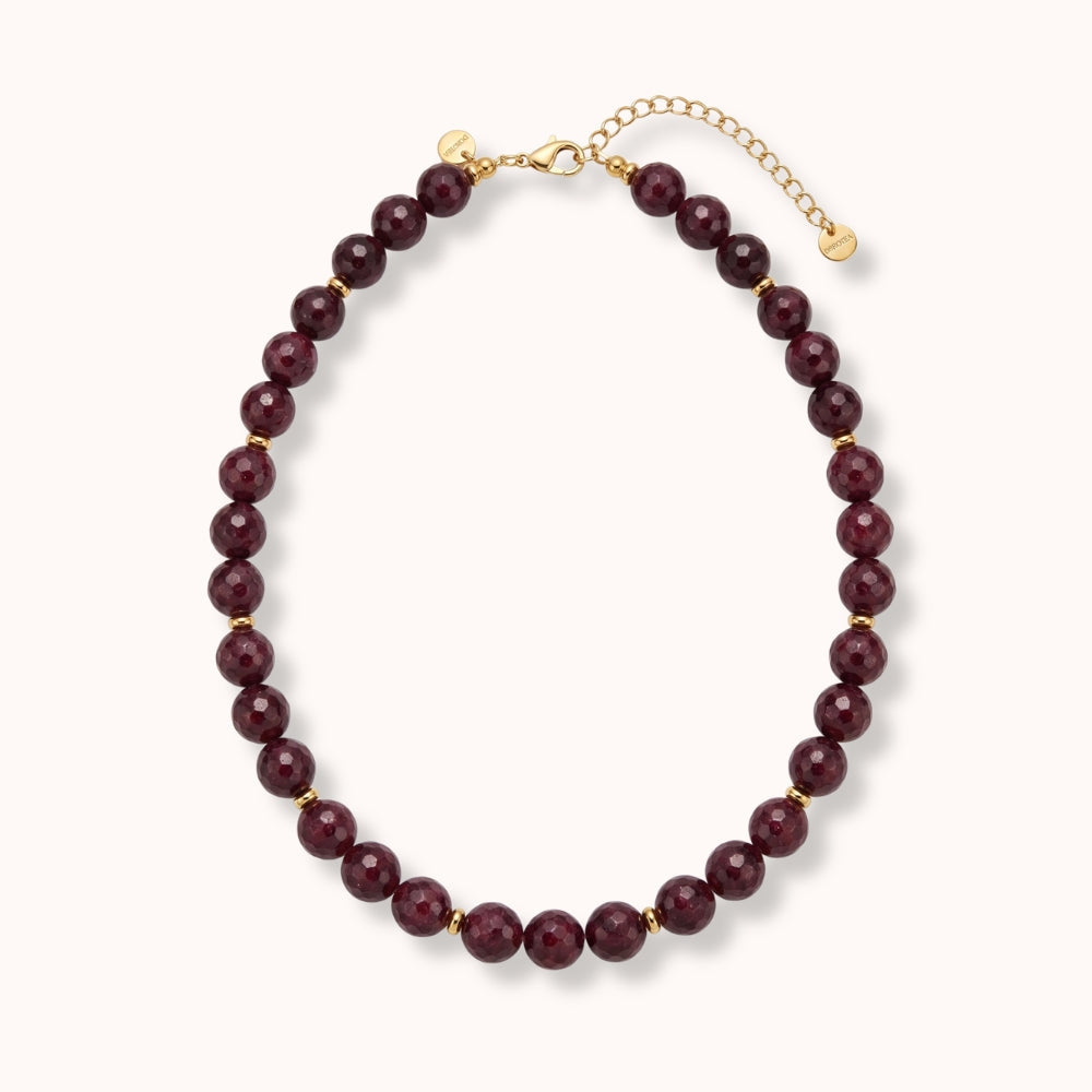 Collar Agata Granate Dorotea Piedra