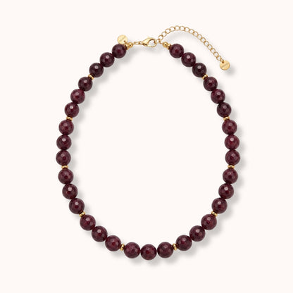 Collar Agata Granate Dorotea Piedra
