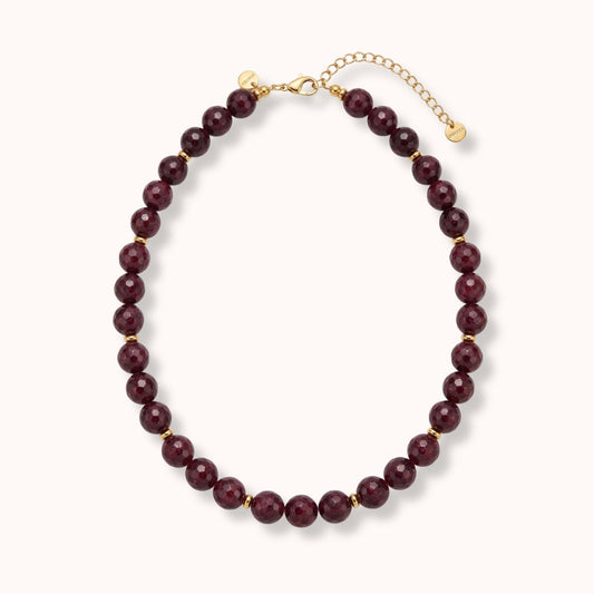 Collar Agata Granate Dorotea Piedra