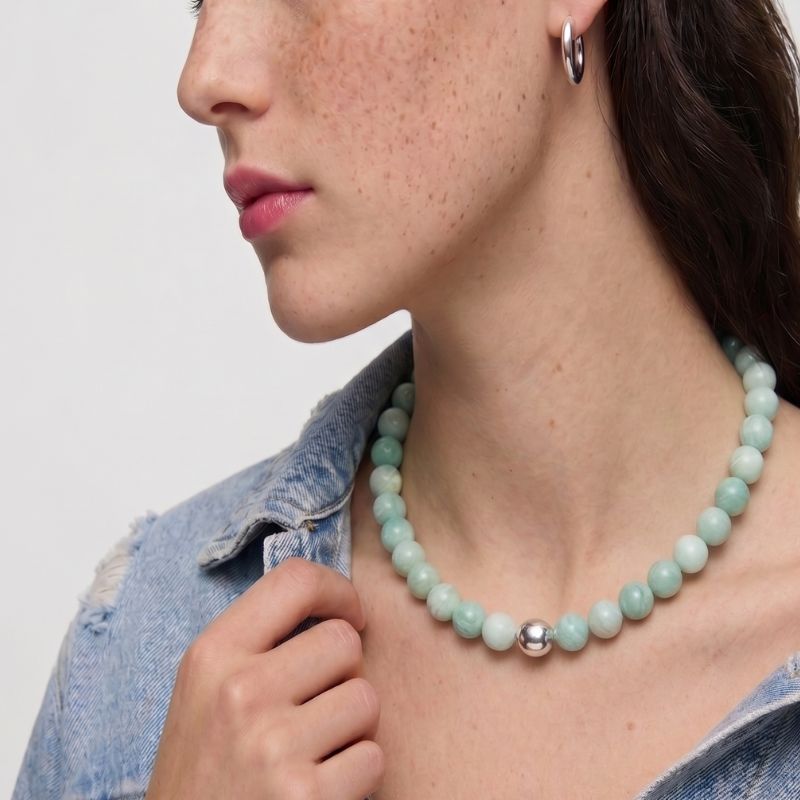 Choker Amazonita Dorotea Piedra