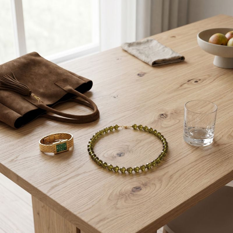Choker Cristal Checo Dorotea Piedra