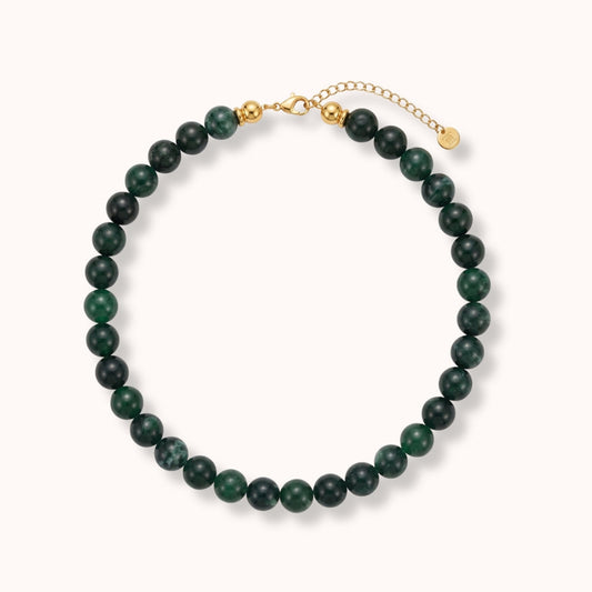 Collar Jade Verde Dorotea Piedra